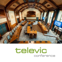 Зал заседаний муниципалитета Лейдена: современный шедевр с конференц-решением Televic