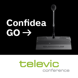 Простое решение для беспроводной конференции Confidea GO от Televic