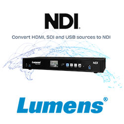 Медиапроцессор Lumens открывает возможности записи 4K и многоканального NDI-потока