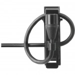 Миниатюрный всенаправленый петличный микрофон, черный, предусилитель с XLR