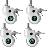 Комплект колес увеличенного диаметра, белый