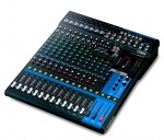 Аналоговый микшерный пульт, микр. предусилители D-PRE схема Дарлингтона, 16 микр./20 лин. вх каналов, 4 группы/шины, 4-aux (вкл. FX), ст.выход. и 2 track вх/вых, SPX процессор эффектов 24 прогр., 8 канальн. компрессоров, 2-канальный USB 24 бит 192 кГц