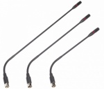 Микрофон типа гусиная шея, 63 см, черный, с разъемом XLR и  со светодиоидным  индикатором для микрофонных пультов серии DCS 6000 и DDS 5900