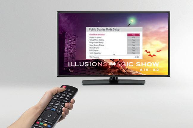 Режим отеля - lg серии LT341H