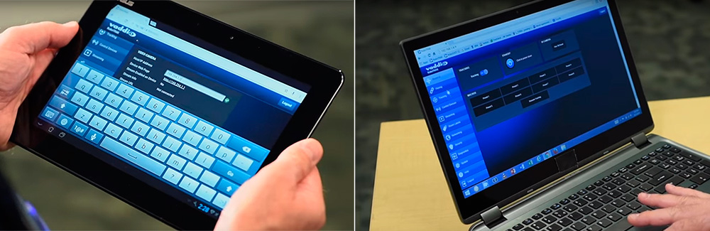 Управление системой RoboTRAK через браузер