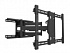 Настенный поворотно-выдвижной кронштейн для ЖК/LED панелей 55" - 110", до 125 кг. Черный цвет