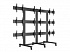 Мобильная напольная стойка для видеостены из 9 ЖК-дисплеев 40"- 55", алюминий, черный цвет, монтажный интерфейс: 800 x 400 мм