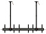 Multibrackets M3477 Потолочное крепление для 3 х ЖК панелей 40-65