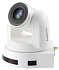 Поворотная IP камера FullHD для конференций, 1080p/60, 20х оптический zoom, 1/2,8", поддержка вещания MJPEG, H.264 / SVC, синхронные видеовыходы Ethernet, HDMI и 3G-SDI, белого цвета