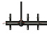 Multibrackets M3477 Потолочное крепление для 3 х ЖК панелей 40-65