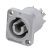 Разъём питания панельный выходной 3-контактный мама POWERCON, белый
